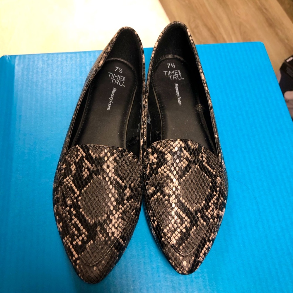 Women’s Time and Tru Memory Foam Flats
